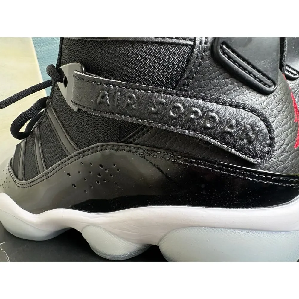 New w/ Box - SZ 8m - Jordan 6 Rings Sneakers - Blk/Gym Red